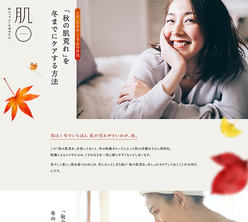 関西(神戸)のコピーライター、スエマサエリコの仕事実績(化粧品LPページ)