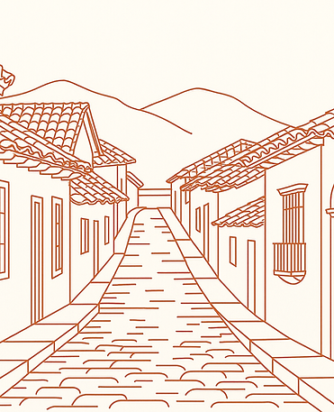 Latin America quaint tow, Barichara Santander.