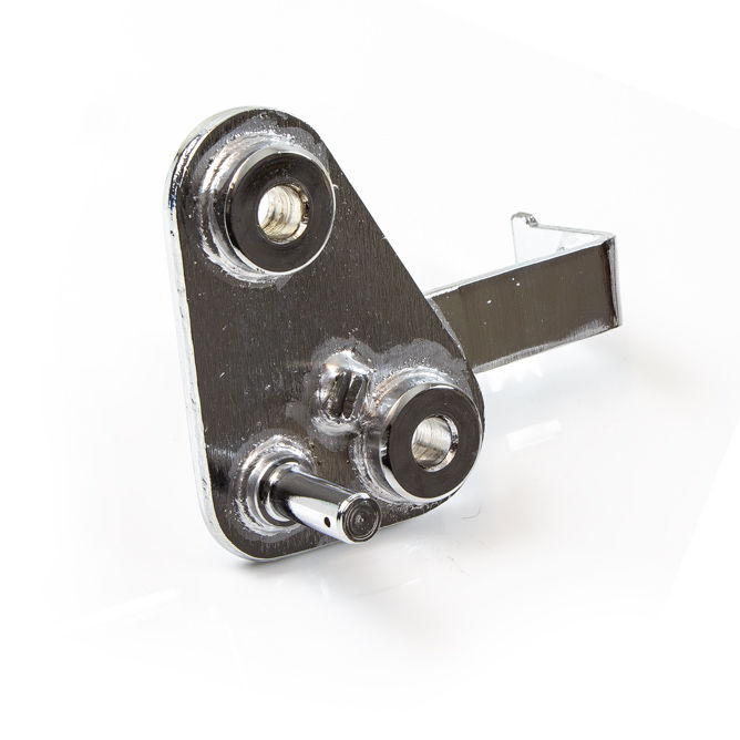 Thumbnail: 22. Foot rest plate bracket front right chrome plate