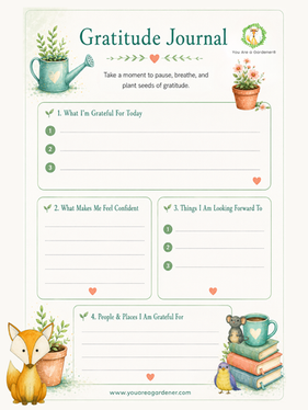 Planting Gratitude One Page at a Time - Free Gratitude Journal Printable 🌱