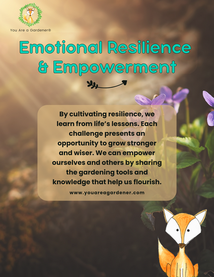 sunlight and purple flower with fox quote about emotional empowerement