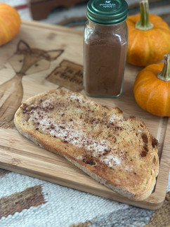 sugar and pumpkin spice toast for kids fall treat
