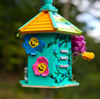 diy decorative birdhouse homemade kids gift idea
