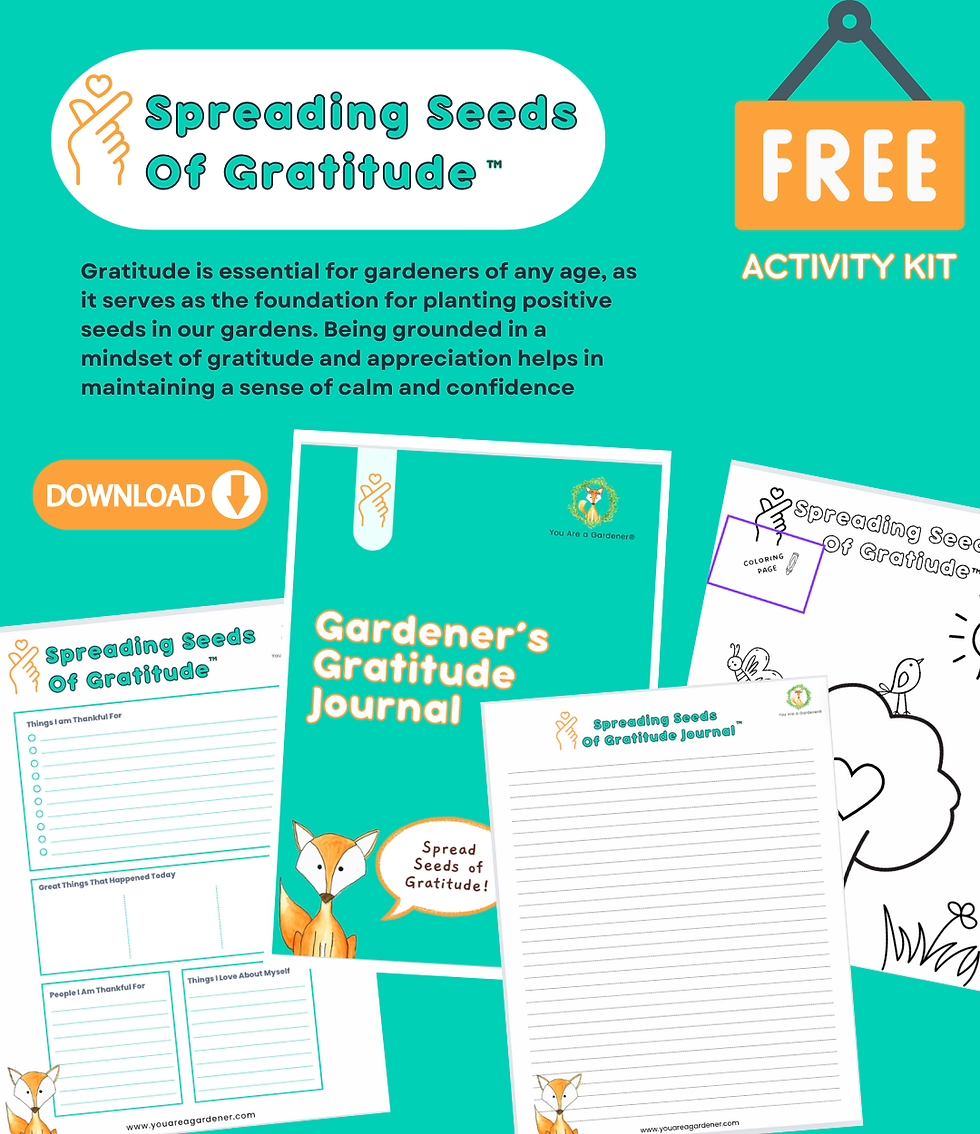 spreading seeds of gratitude free actvity kit printables