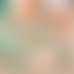 Craft supplies arranged for a framed paper flower garden including leaves, flowers, scissors, and cardstock.