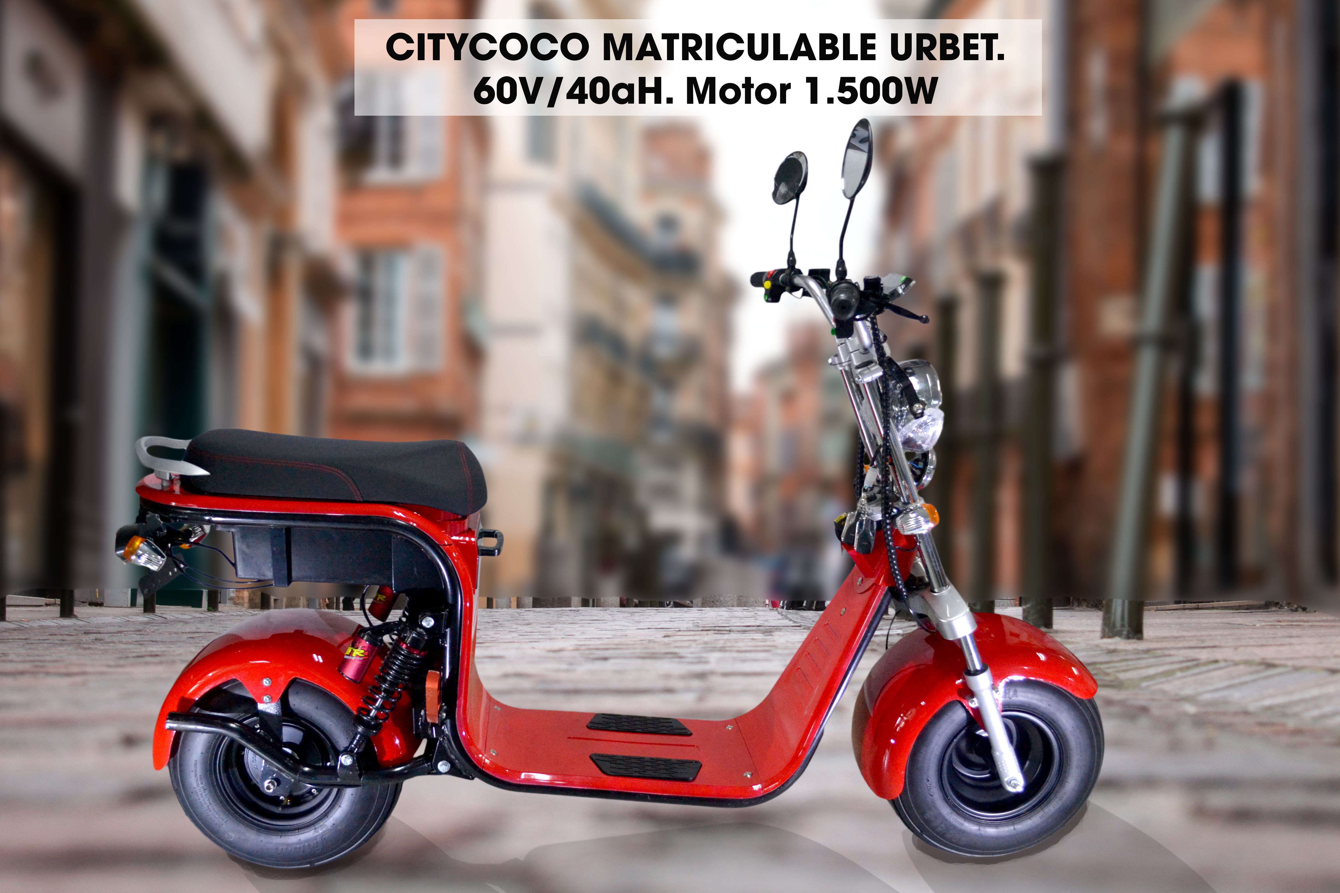 Ciclomotor electrico URBET 1.500W 40aH CITYCOCO