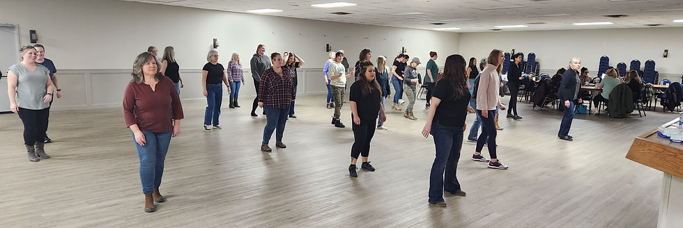 line dancing at lakeshore