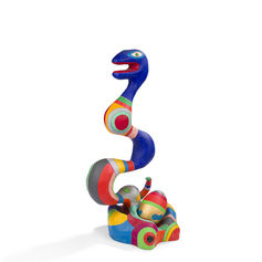 niki de saint phalle serpent yin yang arts décoratifs collection colette creuzevault chez colette creuzevault