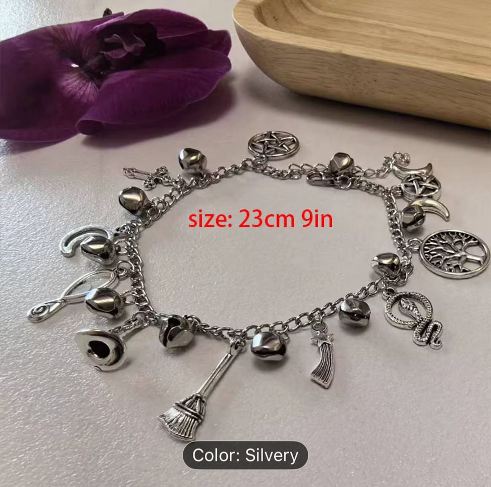 Thumbnail: Shiny Ankle Bracelet Adorned With Bells