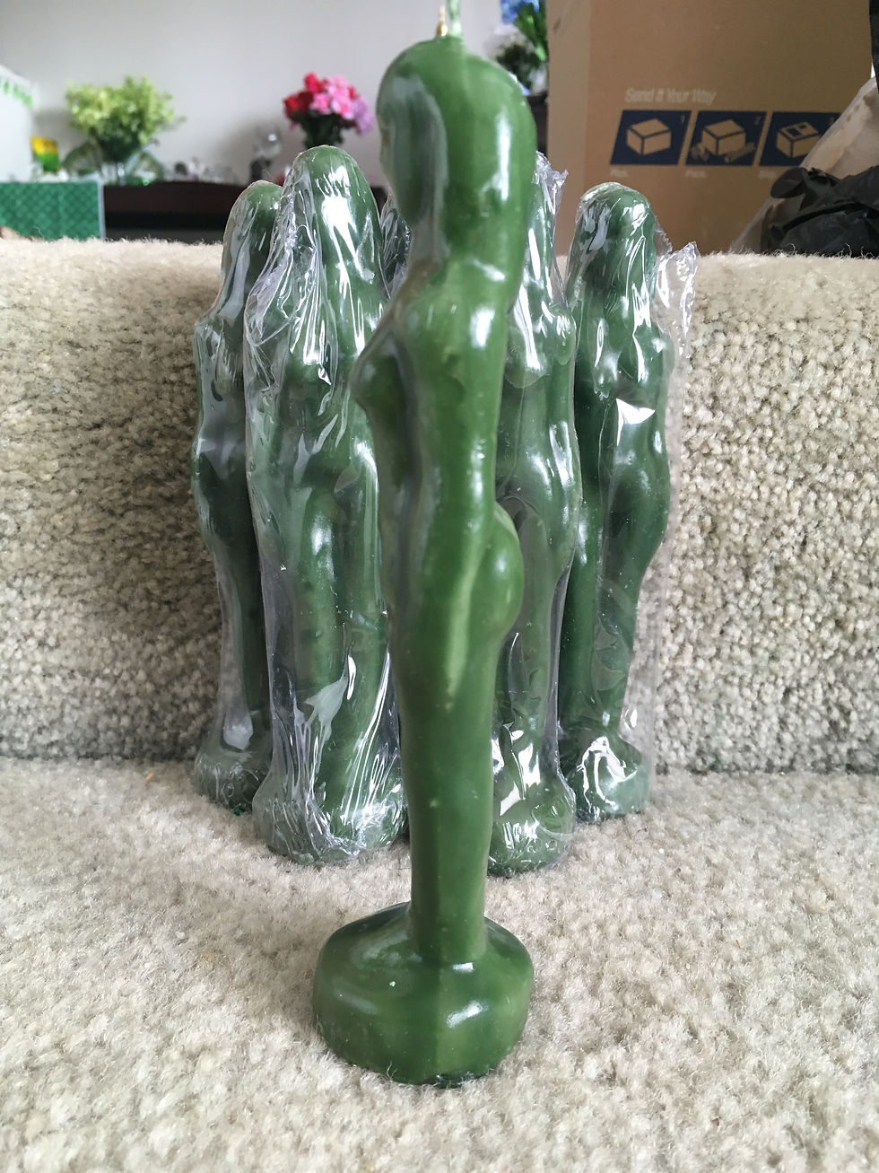 Thumbnail: Green Female Human Candle 