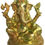 Thumbnail: Brass Takiya Ganesh Colored 10" Statue