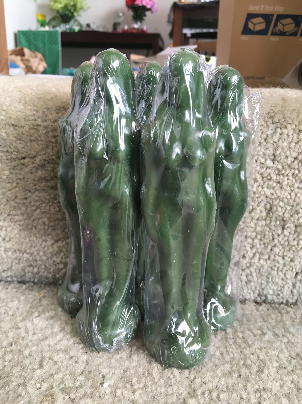 Thumbnail: Green Female Human Candle 