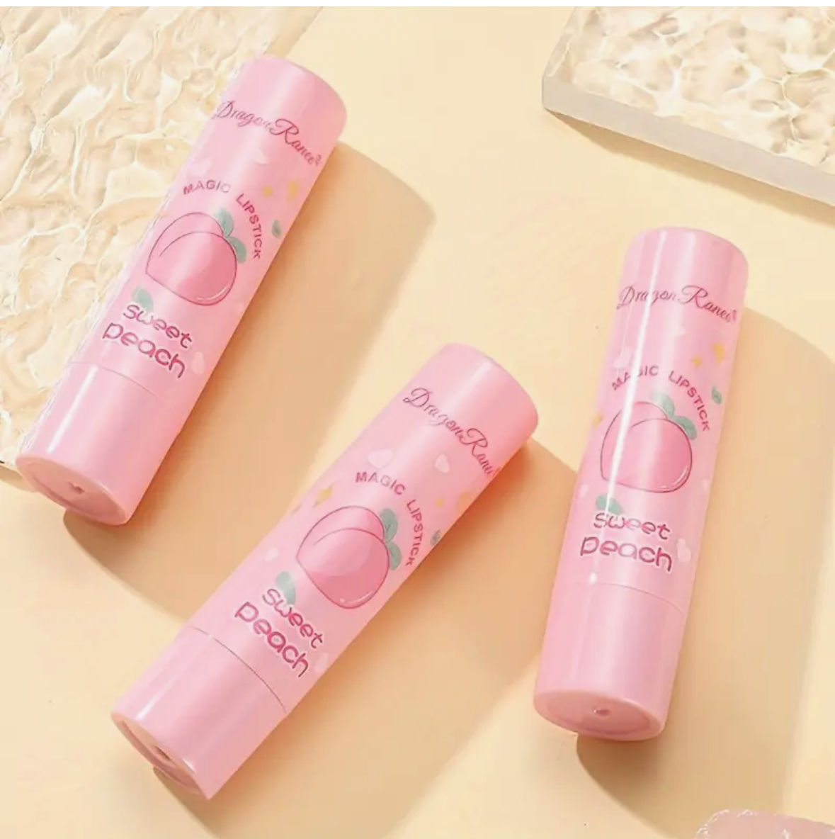  Peach Color Changing Lip Balm 1 PC