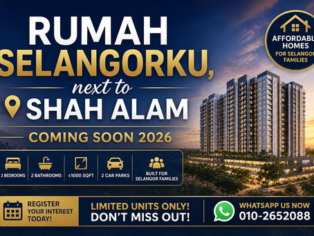 🏡 Rumah Selangorku berdekatan Shah Alam – Coming Soon 2026