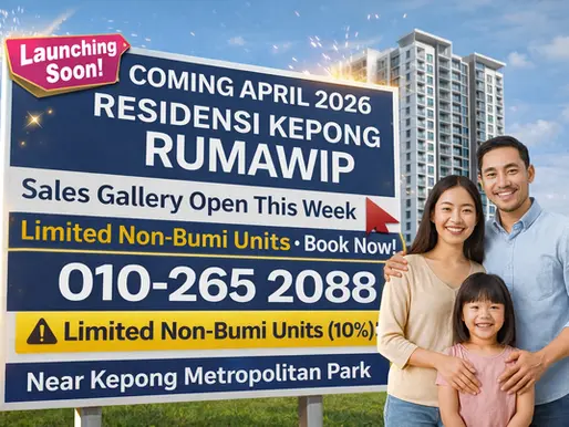 Residensi Kepong Rumawip 2026 | New Affordable Condo in Kepong