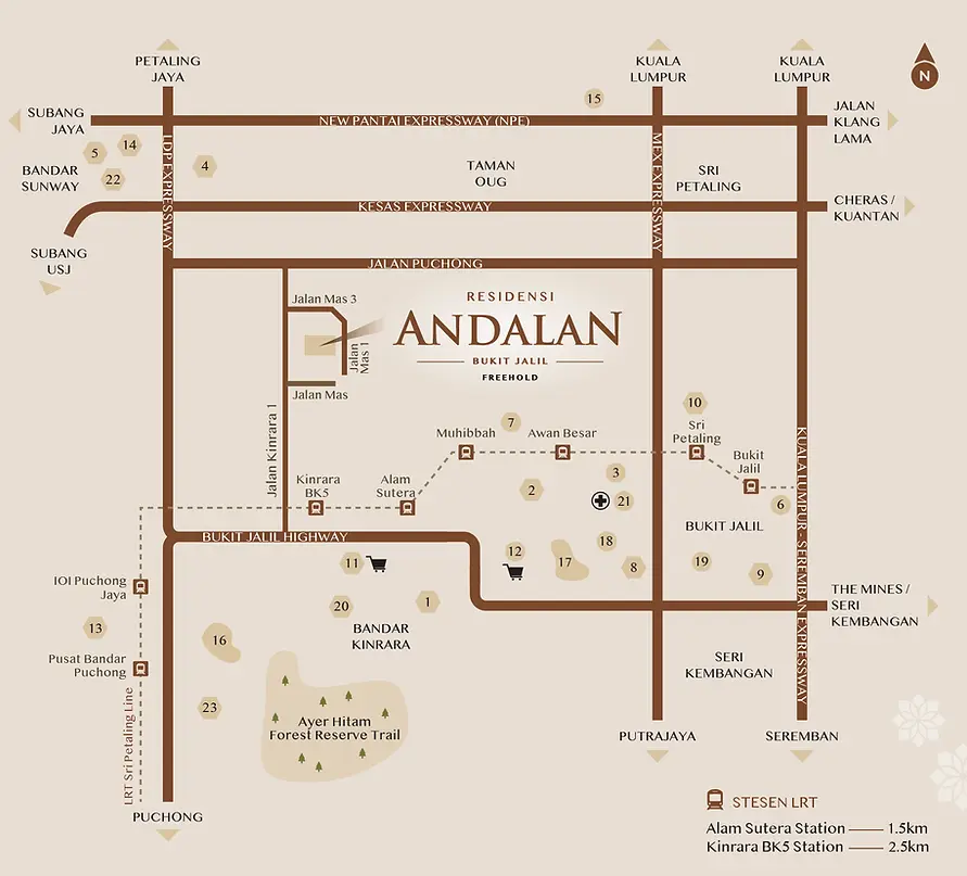 Residensi Wilayah-Andalan-bukit jalil site location