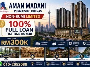 Aman Madani Permaisuri Cheras | RM300K KL Affordable Housing Near MRT (Non-Bumi Limited)