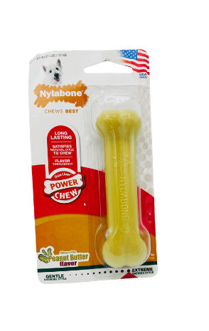 Juguete Para Perro Nylabone dura chew Crema de Cacahuate