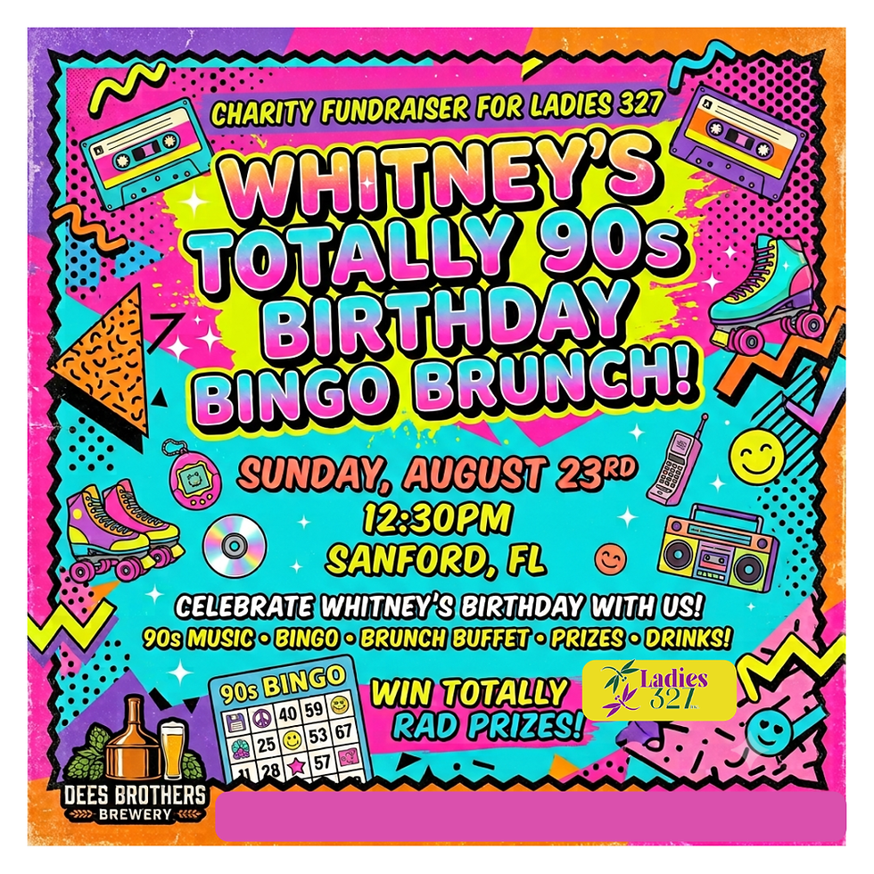 🪩 🎉 Throwin’ It Back: Whitney’s 90s Birthday Bingo Brunch! 🎉 🪩