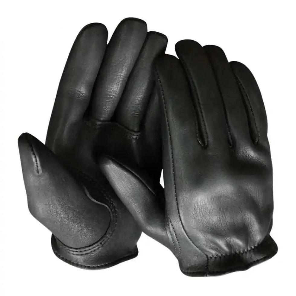 Churchill deerskin short wrist motorcycle gloves