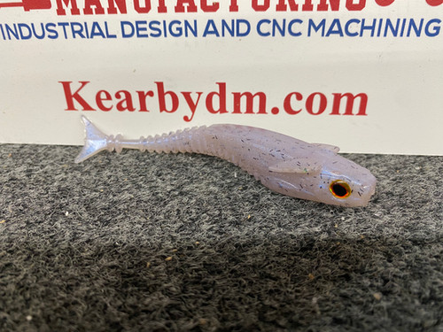 4.25" Hover "Cheater" with tail soft plastic bait mold by Kearbydm
