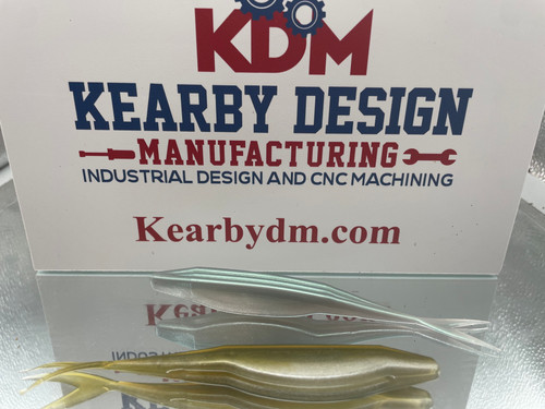 5" Split tail jerk shad soft plastic bait mold by Kearbydm