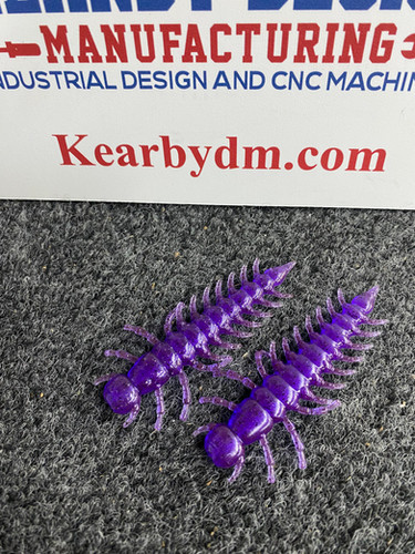 3" Hellgramite Mold soft plastic bait mold by Kearbydm