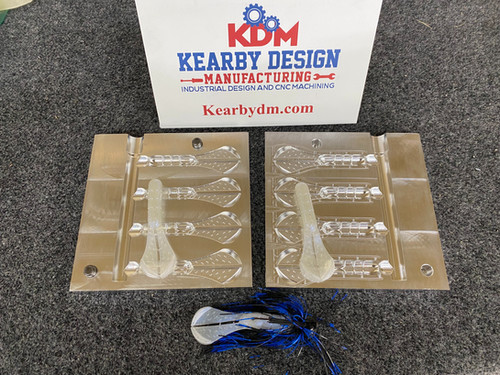 3.5" Jig trailer soft plastic bait mold by Kearbydm