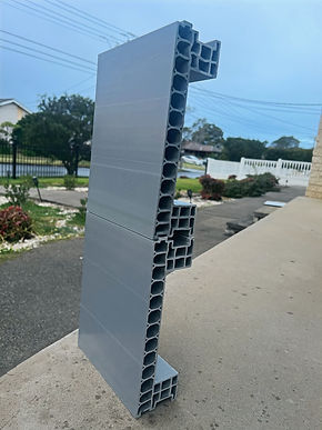 Advanced polymer alloy formwork panels installed on an Australian construction site.