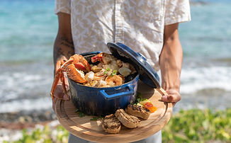 Dinner by the water at Lovango Resort