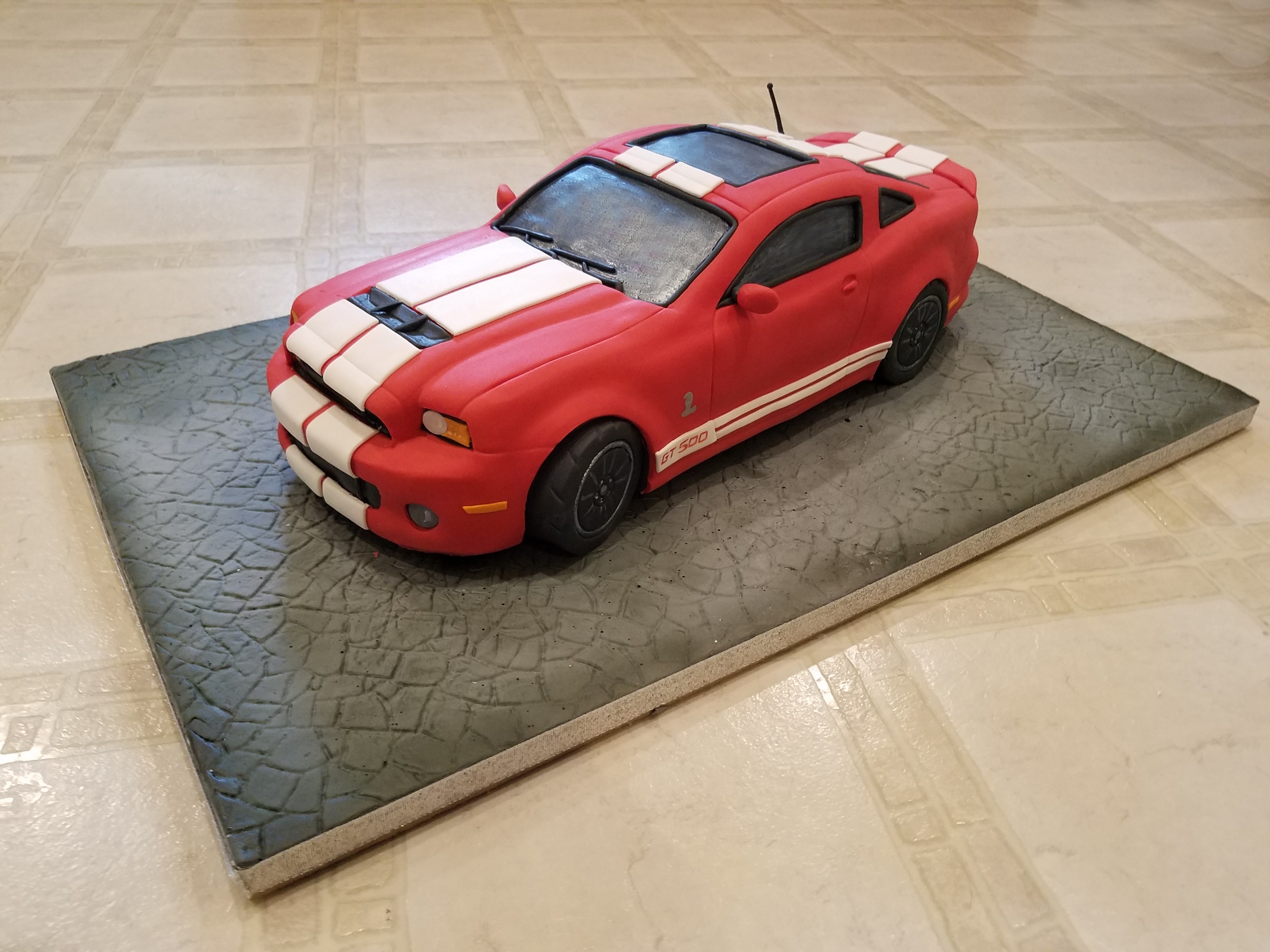 Sculpted car cake