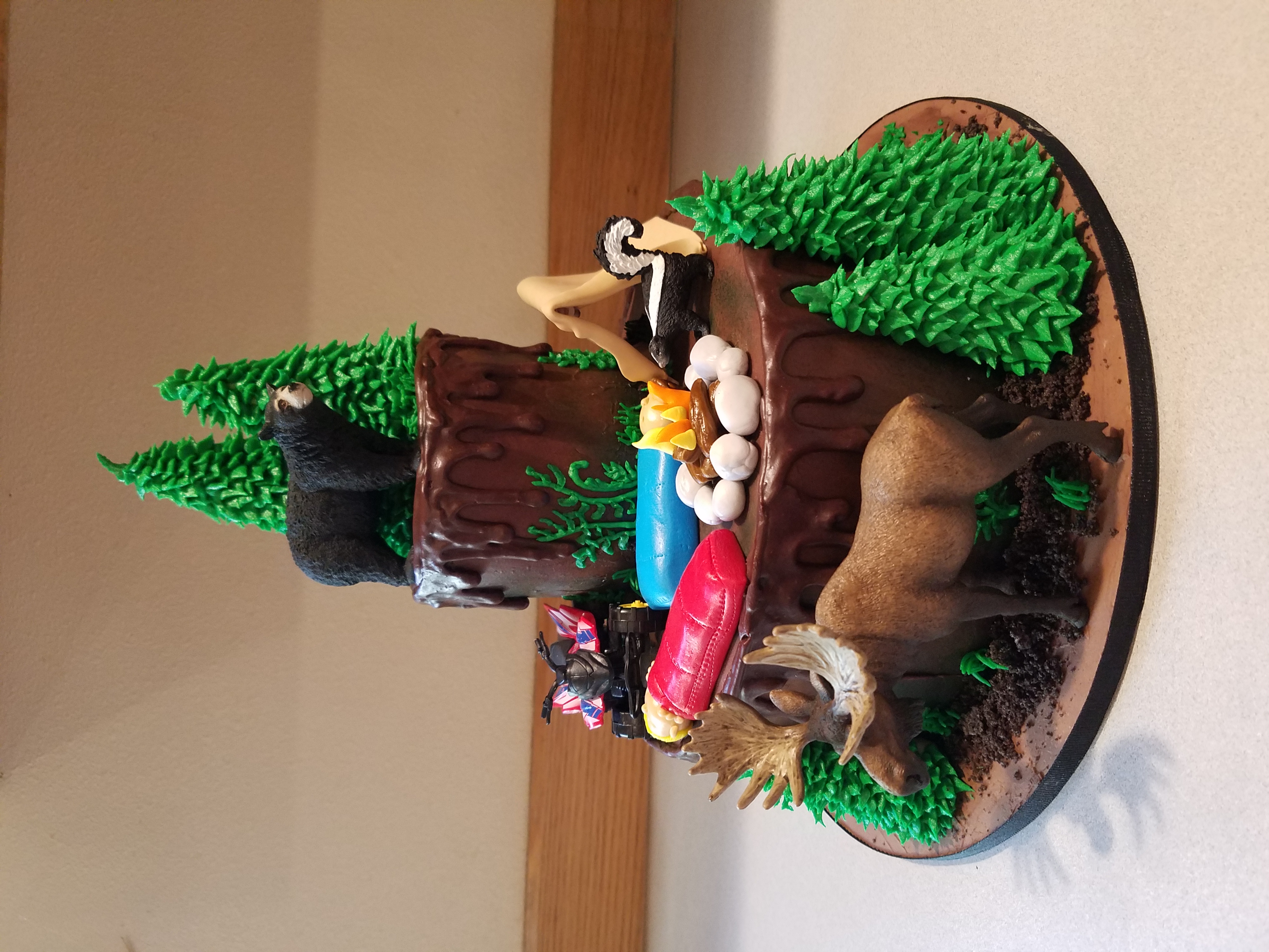 Outdoors Camping cake