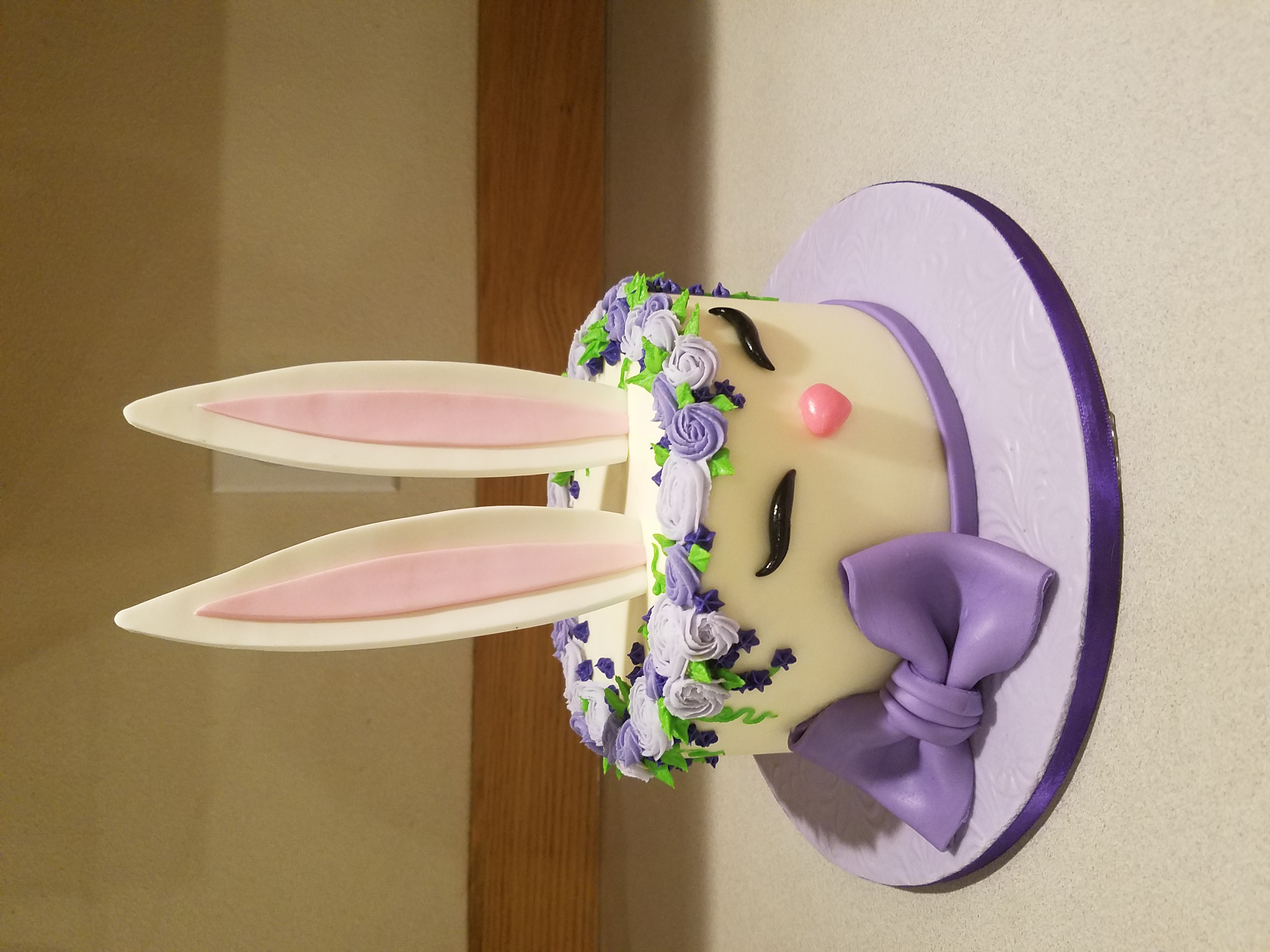 Bunny cake for egg hunt