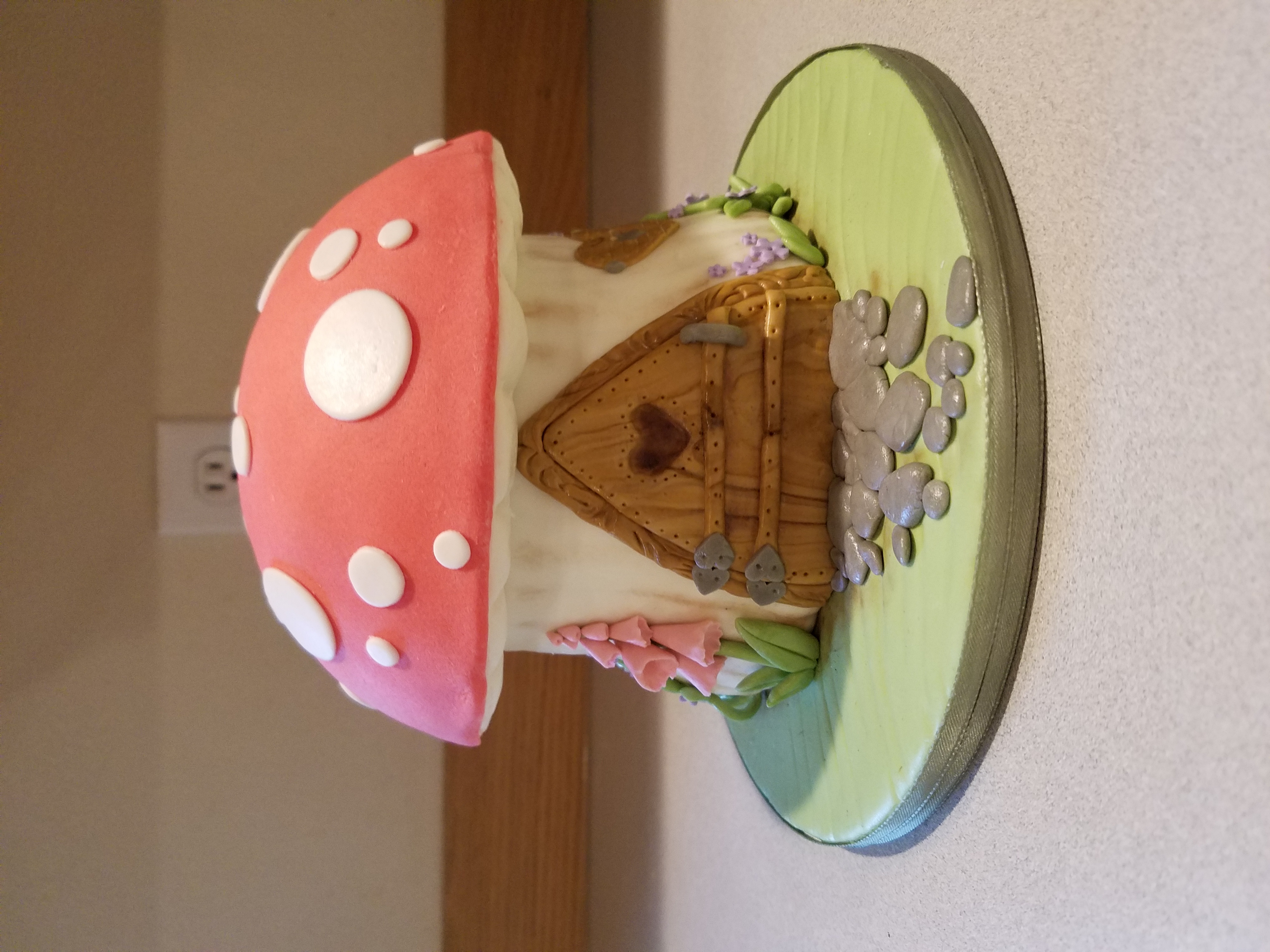 A fairies mushroom house