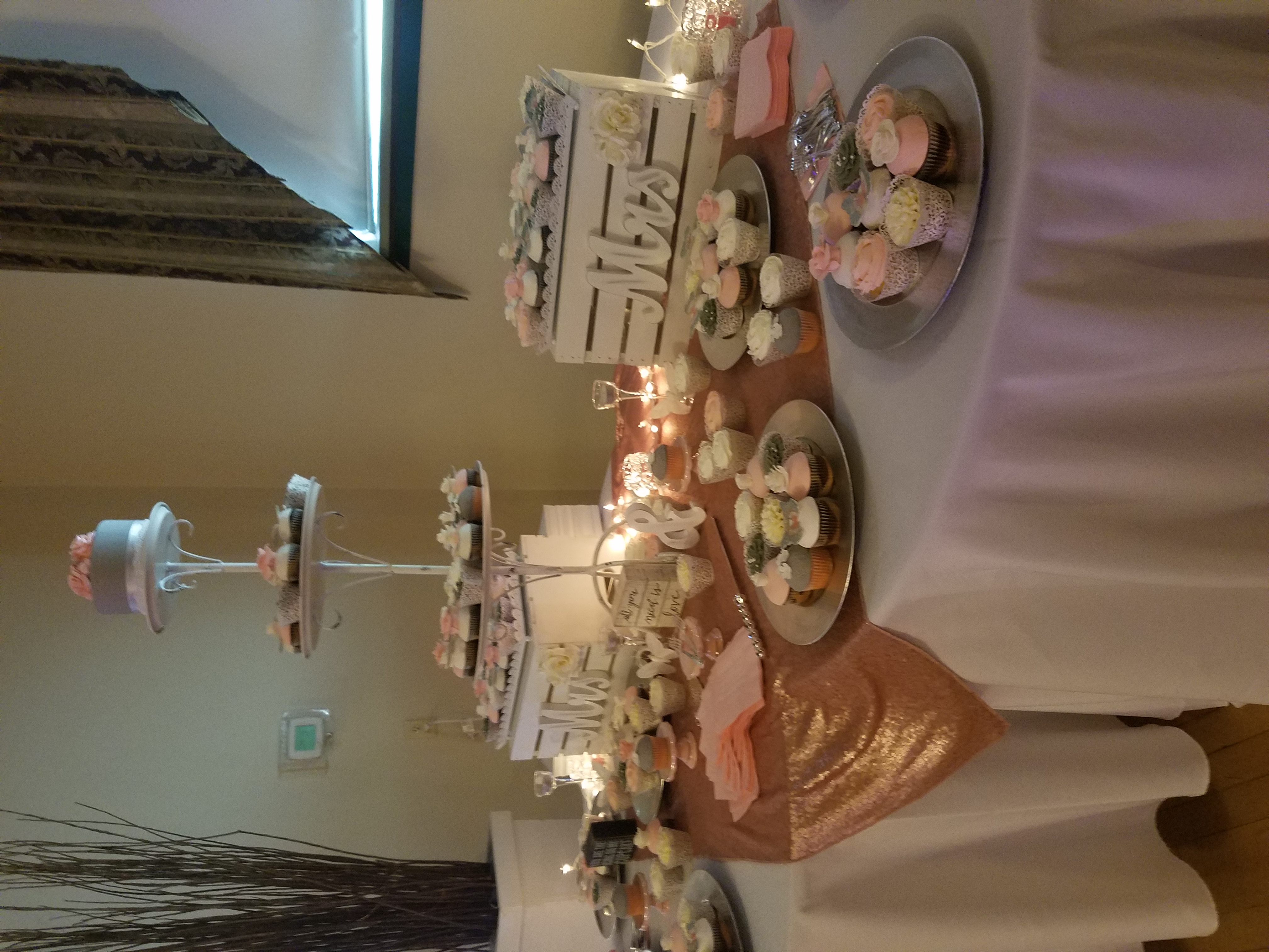 Blush and grey wedding set