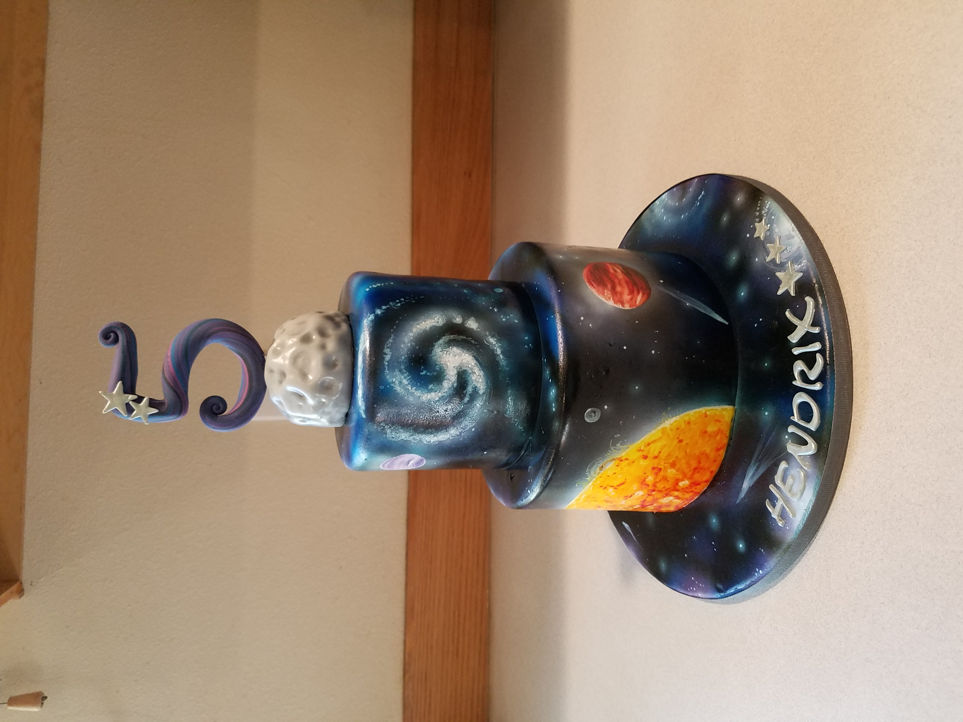 Galaxy inspired cake