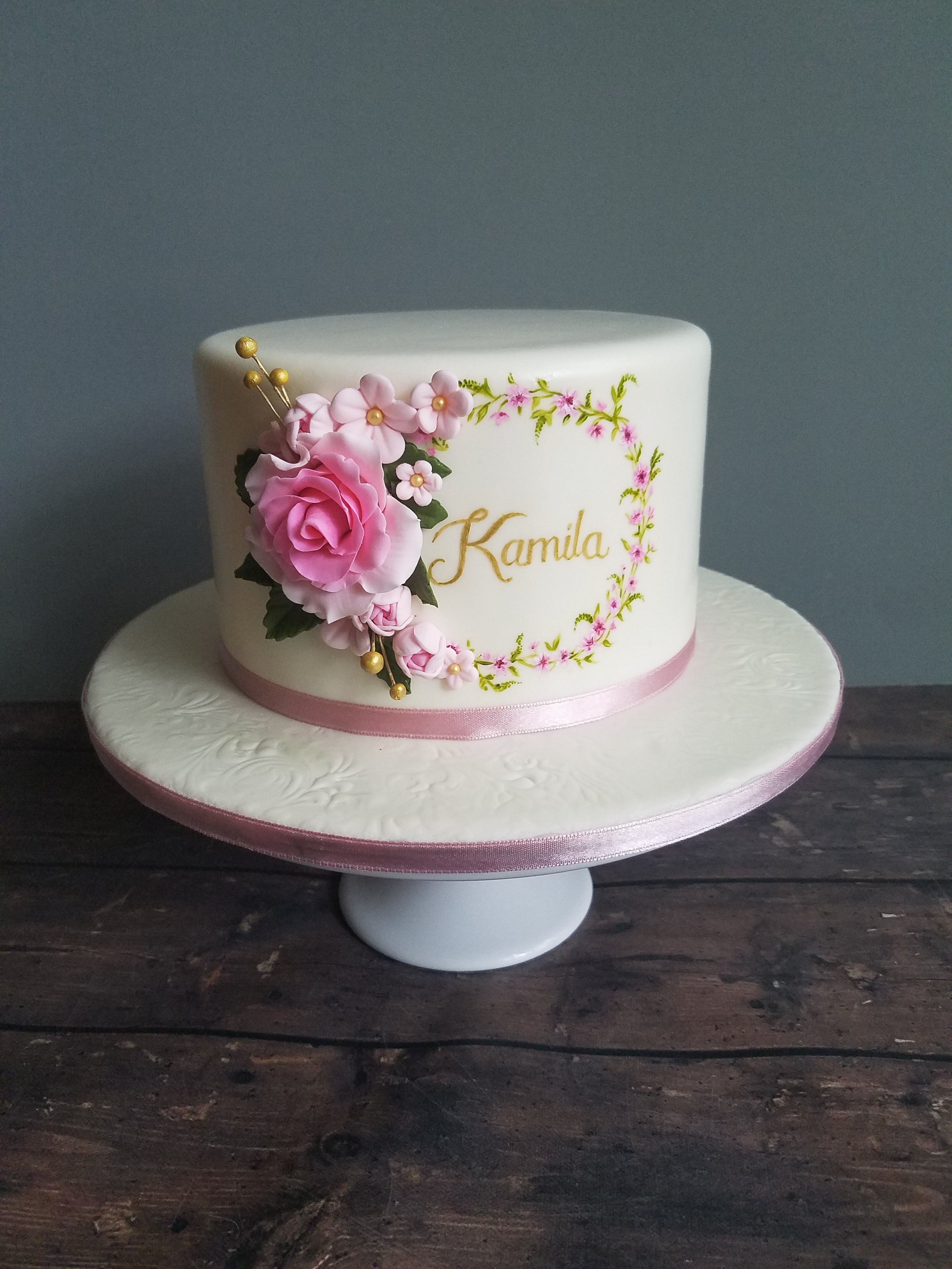 Pretty floral cake