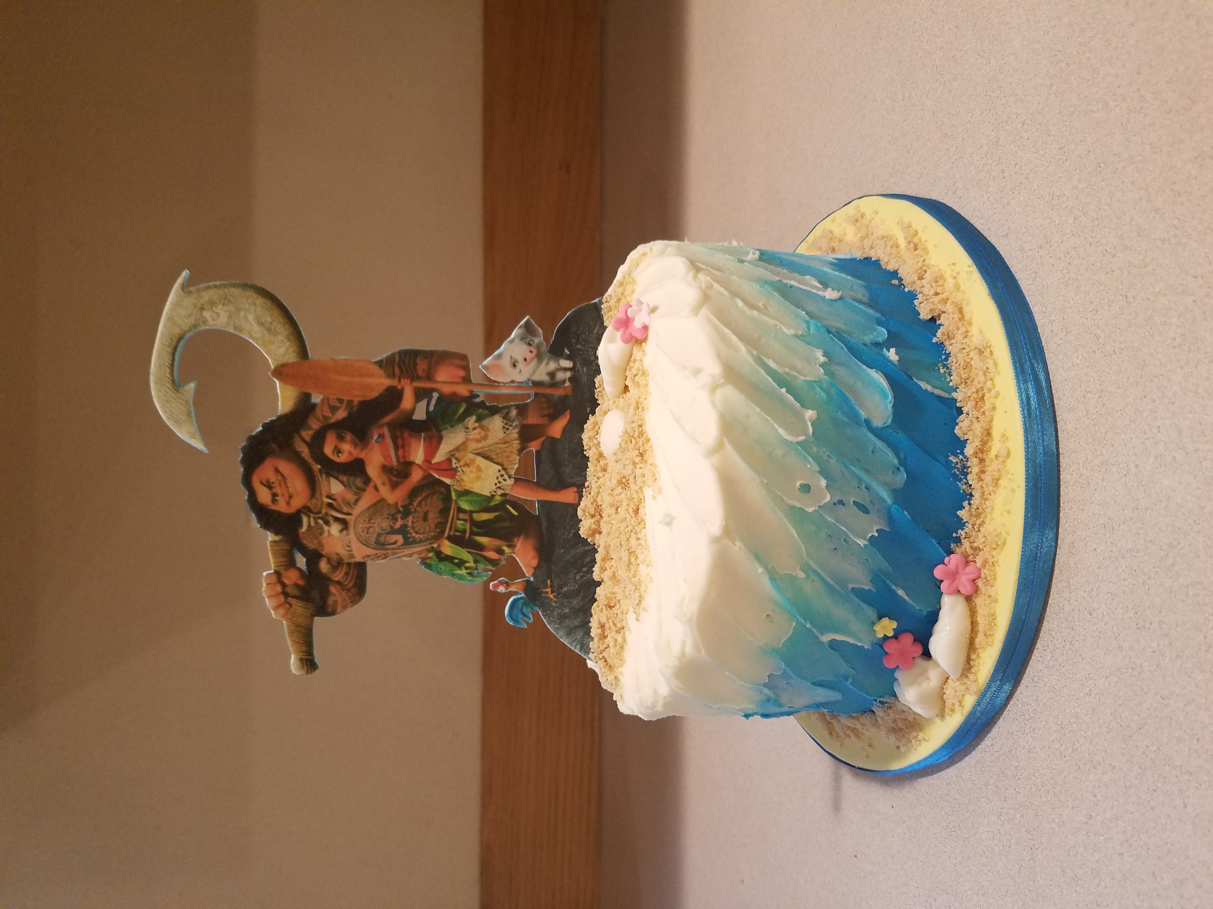 Moana inspried smash cake