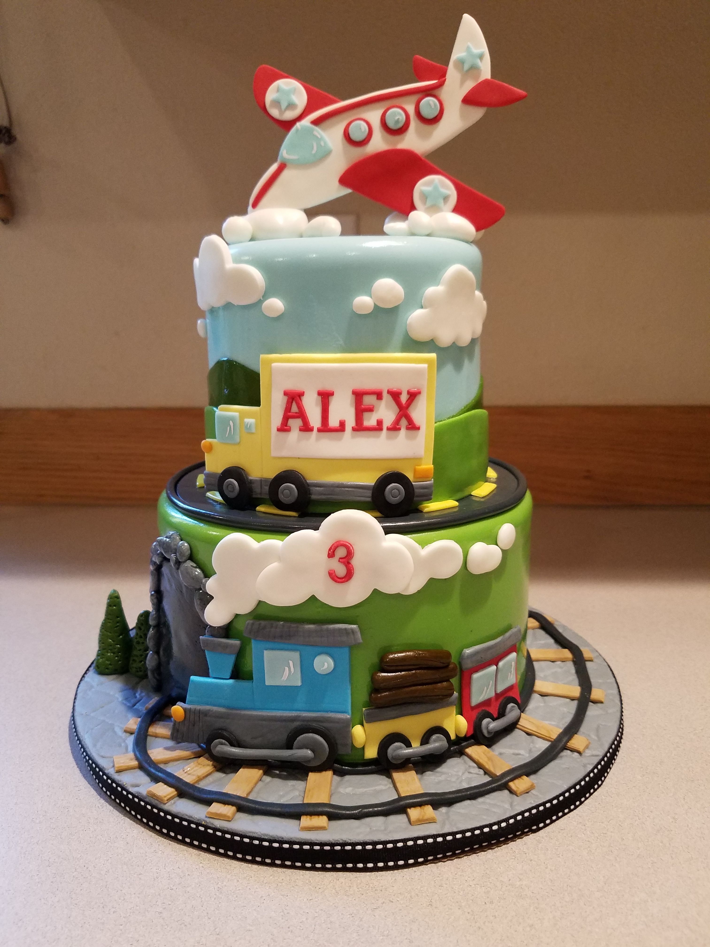 A fun transportation cake