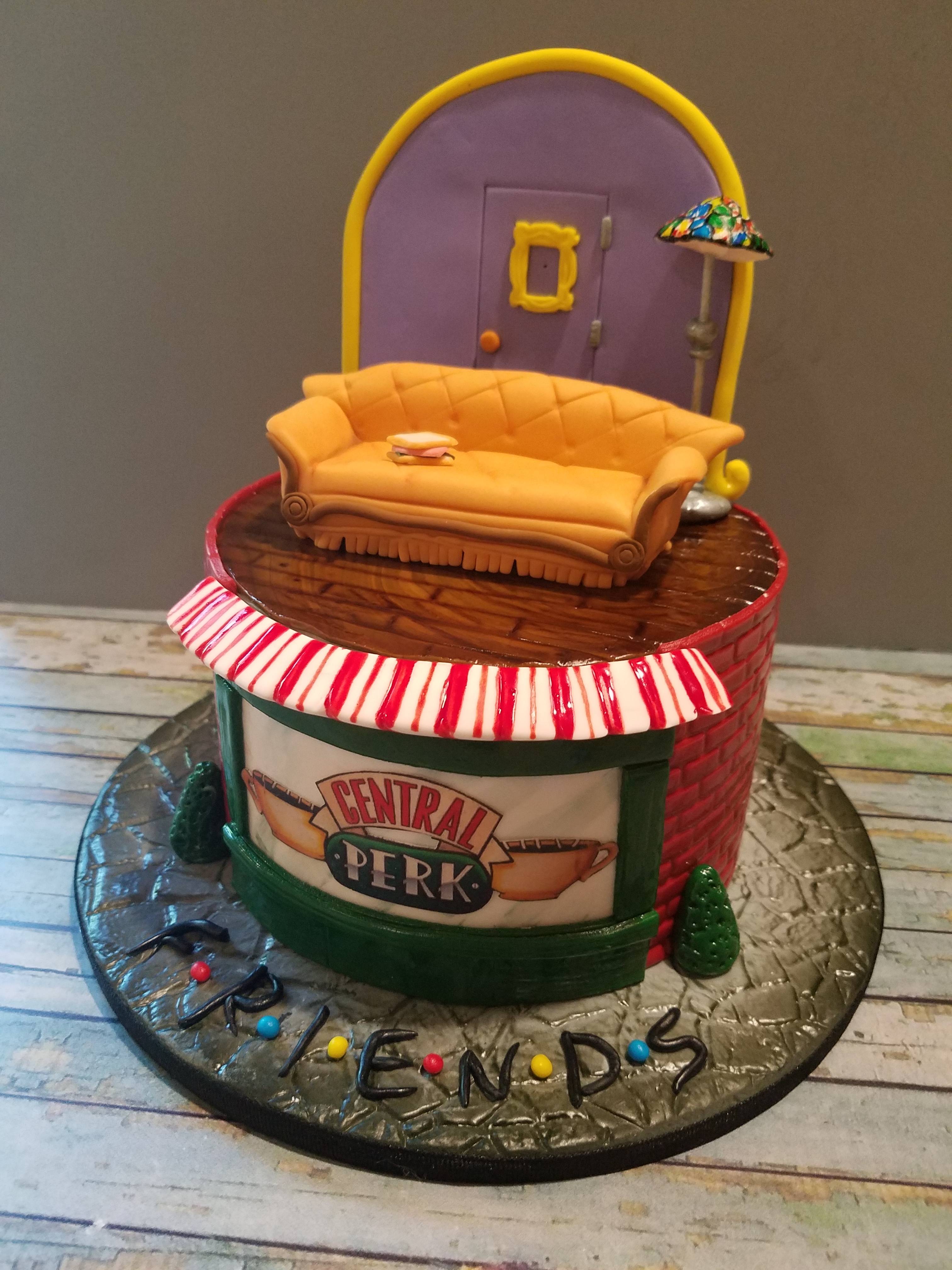 Friends themed cake for a joint birthday