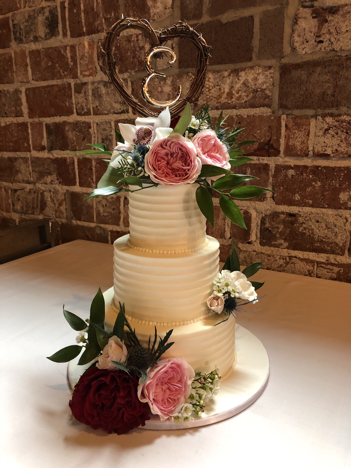 Pretty Textured Buttercream Cake
