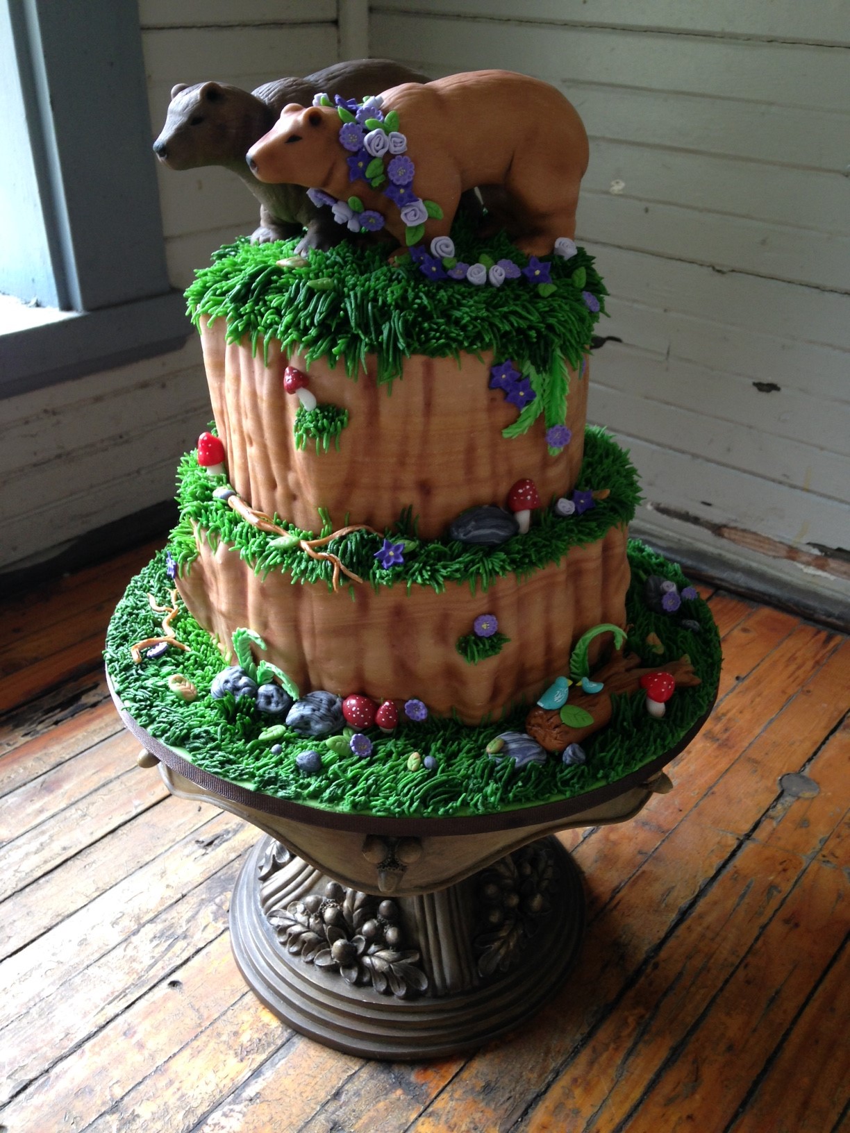 Wedding Bear Cake