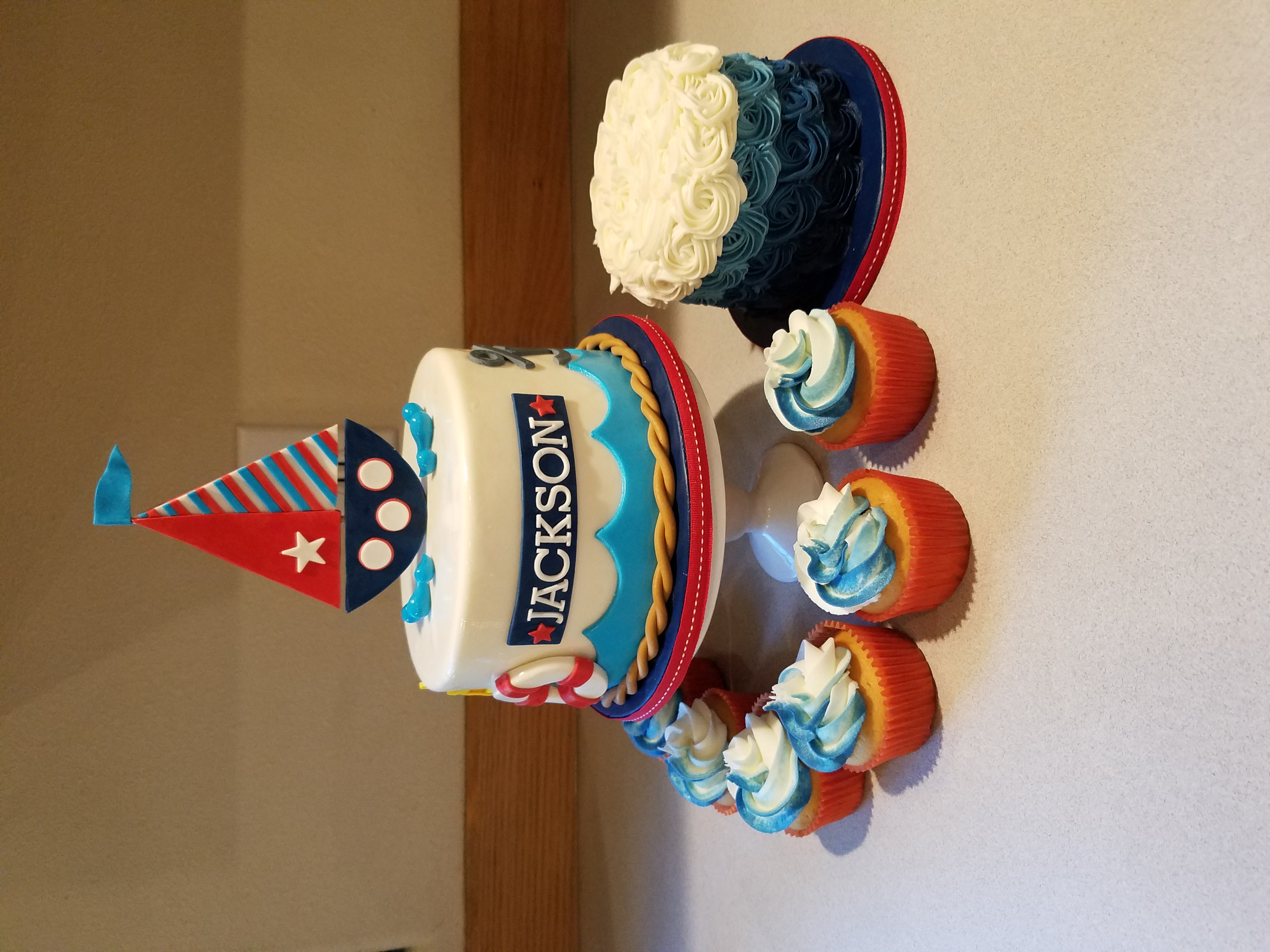 Nautical First birthday set
