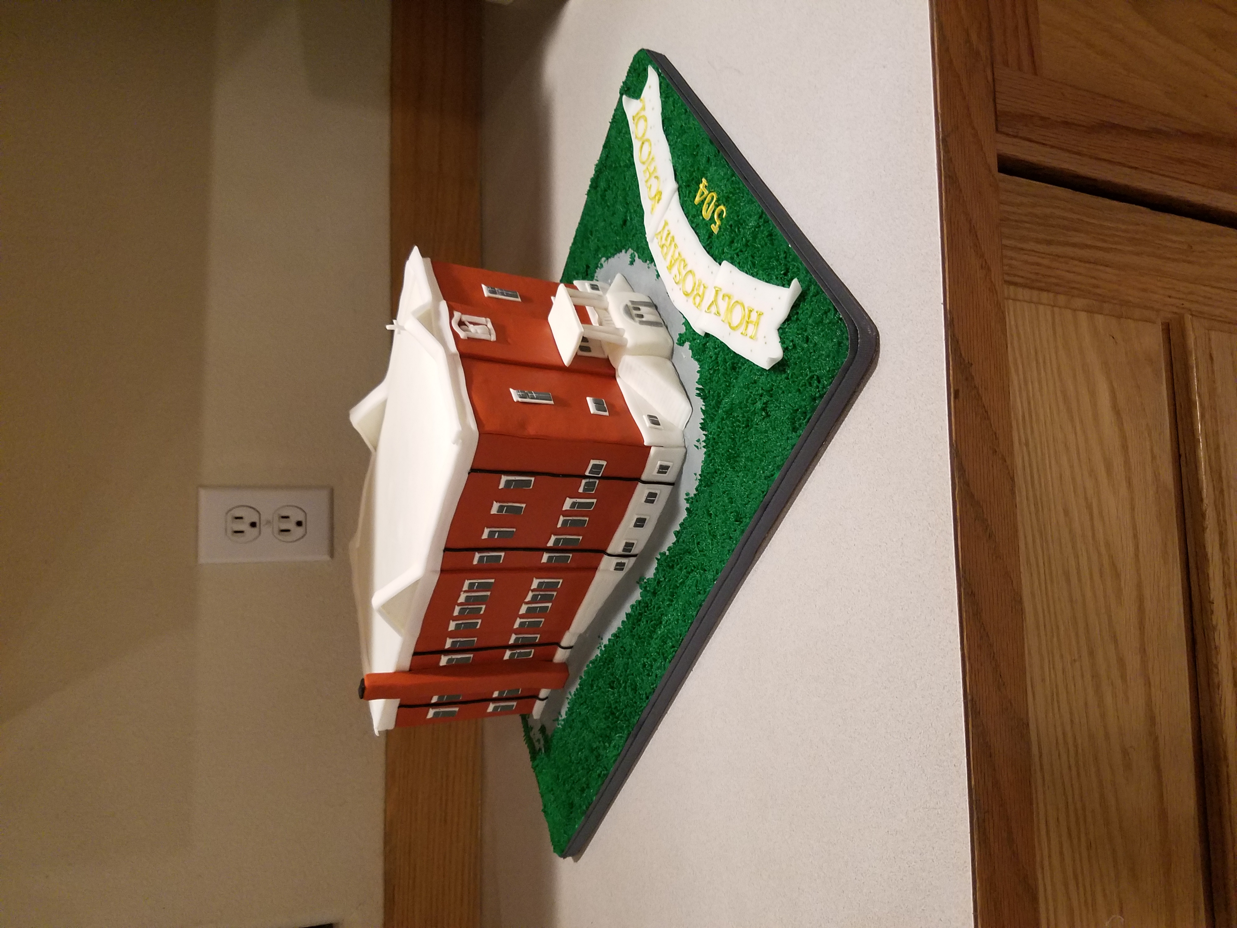 Sculpted school cake
