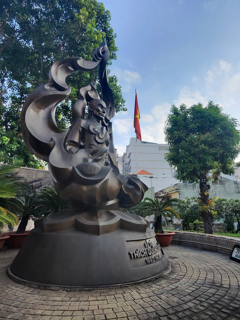 Statue of monk Thich Quang Duc