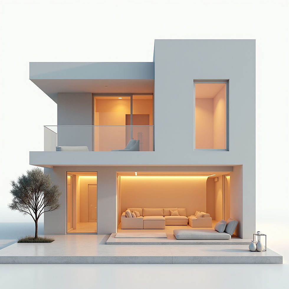 Fachada Moderna Luminosa