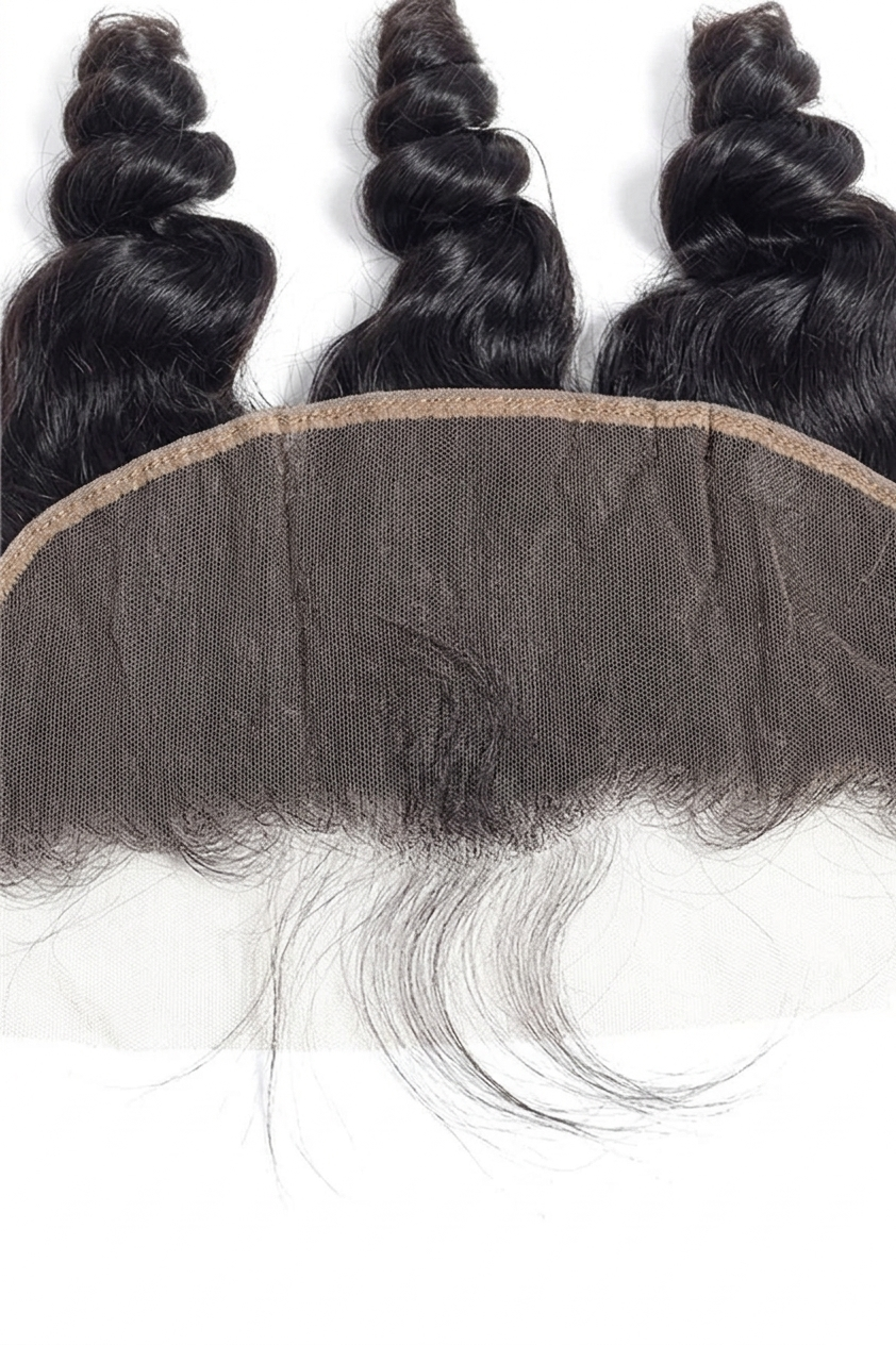 Thumbnail: Virgin Loose Wave 4 Bundles & HD Lace Frontal Deal