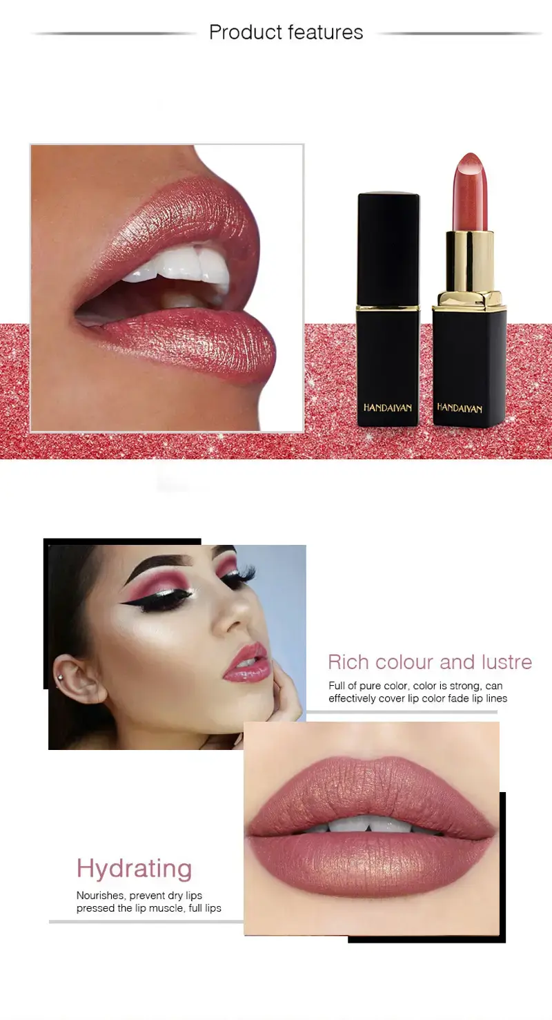 Thumbnail: Color-Changing Metallic Pearlescent Gilded Lipstick