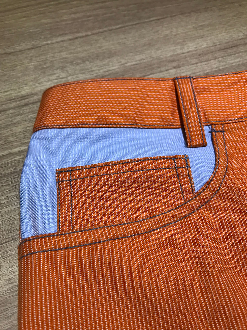 Thumbnail: Chen Le's Orange and Blue Jeans