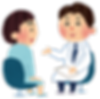 脂質異常症の診察を受ける男性
